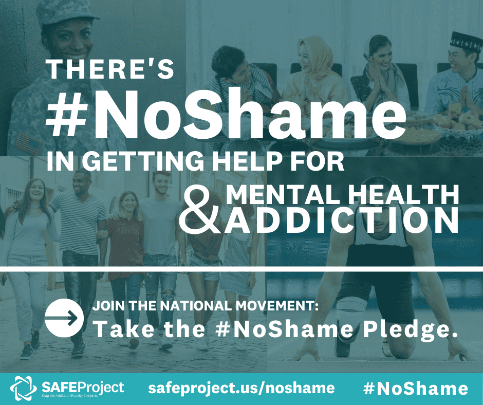 There's #NoShame in getting help for mental health & addiction.