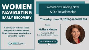 Women Navigating Recovery Webinar 3: Building New and Old Relationships