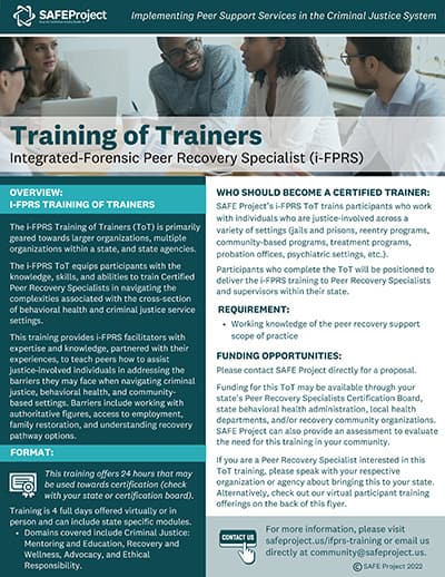 Integrated Forensic Peer Recovery Specialist I FPRS Training integrated-forensic-peer-recovery-specialist-i-fprs-training